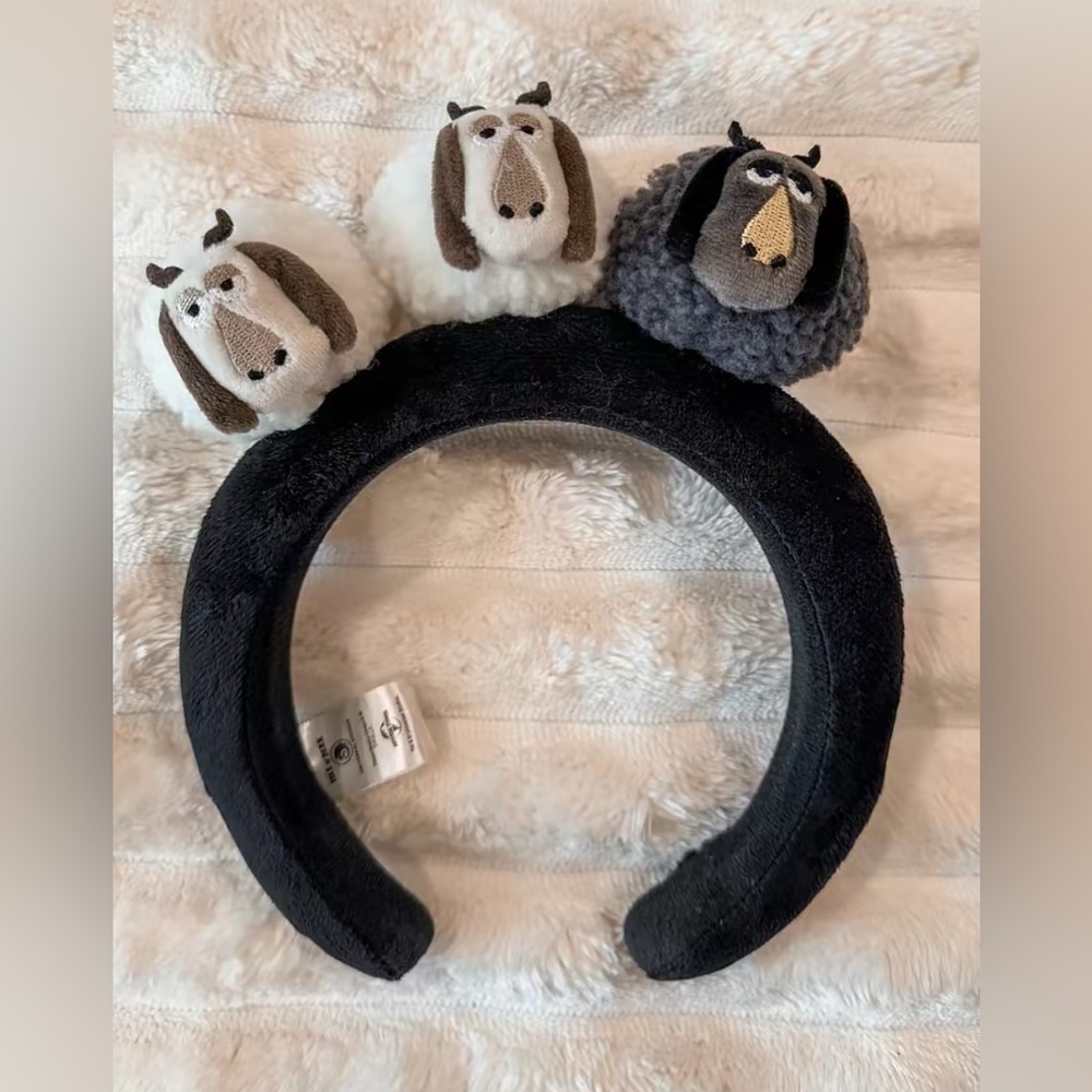 Sheep-Themed Black Headband/ How to train your dragon theme park or Halloween